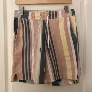 Men’s striped soft cotton shorts